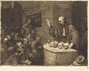 Phrenologiekurs, 2. Tafel Le cours de phrenologie, 1906 von Alphonse Legros