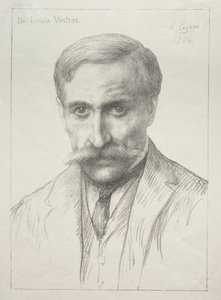 Porträt von Dr. Louis Vintras von Alphonse Legros