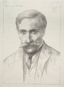 Porträt von Dr. Louis Vintras von Alphonse Legros