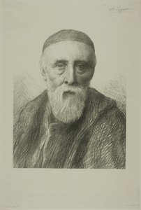 Porträt von G. F. Watts, R. A., zweite Platte von Alphonse Legros