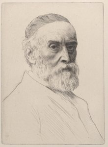 Porträt von George Frederic Watts von Alphonse Legros