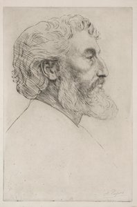 Porträt von Sir Frederick Leighton Erste Platte von Alphonse Legros
