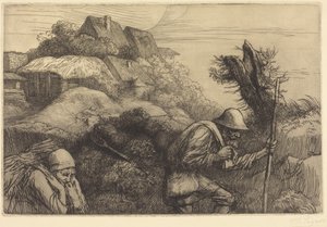 Rückkehr aus dem Wald (Le retour du bois) von Alphonse Legros