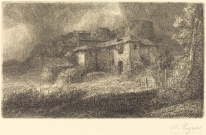 Ruinen eines Schlosses (Les ruines du chateau) von Alphonse Legros