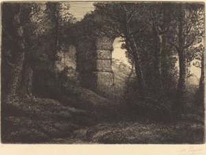 Ruinen eines antiken Aquädukts von Alphonse Legros