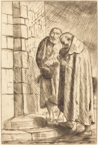 Heiliger Petrus und Heiliger Paulus in der Tür von M. Richard St. Pierre et St. Paul..., Richard von Alphonse Legros