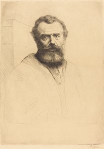 Selbstporträt, 3. Platte von Alphonse Legros