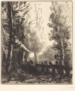 Schuppen (Le hangar) von Alphonse Legros