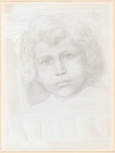 Studie von Amor (Kopf eines Mädchens)