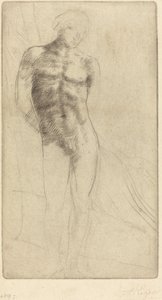 Studie einer nackten Figur von Alphonse Legros