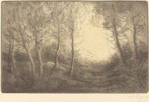 Sonnenaufgang, Wälder von Clamard von Alphonse Legros