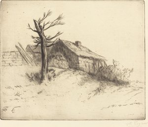 Reetgedecktes Cottage von Alphonse Legros