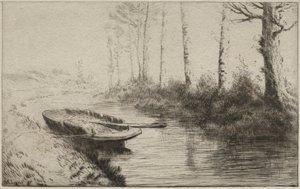 Der Kanal, Morgen von Alphonse Legros