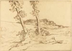 Reisender, der im Gras liegt (Le voyageur étendu sur le gazon)