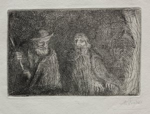 Zwei Schäfer von Alphonse Legros