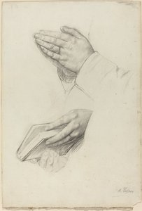 Zwei Studien von Händen von Alphonse Legros