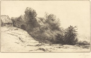 Ansicht eines Bauernhofs, 2. Platte La ferme du Bienheureux von Alphonse Legros