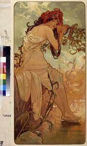 Der Sommer (Serie von Allegorien über die vier Jahreszeiten) von Alphonse Marie Mucha