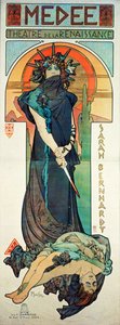 Medea, mit Sarah Bernardt von Alphonse Marie Mucha