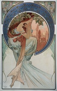 Poesie (von Mucha) von Alphonse Mucha