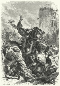 Graf Odo verteidigt Paris gegen die Normannen, 886