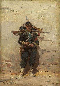 Hornist der leichten Infanterie, 1876 von Alphonse Marie de Neuville