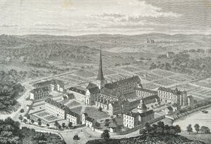 Ansicht der Abtei Port Royal (Gravur) von Alphonse Marie de Neuville