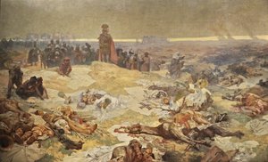 Nach der Schlacht von Grunwald. Die Solidarität der nördlichen Slawen Der Zyklus Das Slawische Epos von Alphonse Mucha