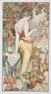 Cognac Bisquit, um 1899 von Alphonse Mucha