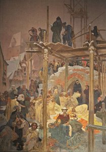 Jan Milic z Kromerize Der Zyklus Das Slawische Epos von Alphonse Mucha