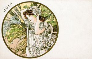 Juni, 1900 von Alphonse Mucha