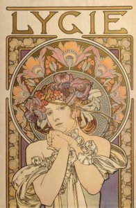 Lygie – Reproduktion der dekorativen Werke von Mucha von Alphonse Mucha