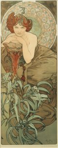 Smaragd von Alphonse Mucha