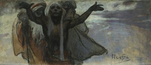 Studie für das Slawische Epos von Alphonse Mucha