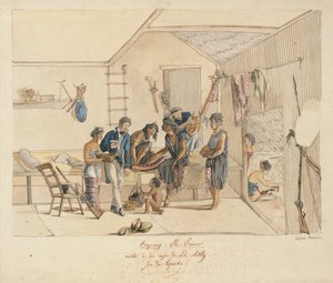 Besuch bei einem Raja der Timor-Inseln von Alphonse Pellion