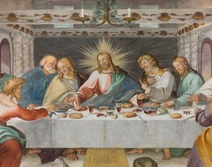 Presbyterium, achter südlicher Spann, Das letzte Abendmahl, Altobello Melone