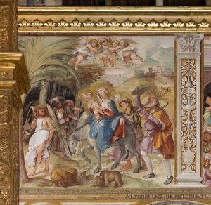 Presbyterium, Siebter nördlicher Spann, Flucht nach Ägypten, Altobello Melon von Altobello Melone