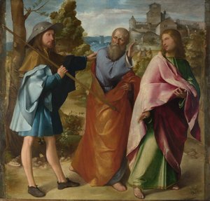 Der Weg nach Emmaus, ca. 1516 von Altobello Melone