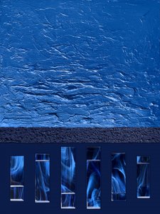 Abstrakter Blauer Rauchfluss von Alyson Storms