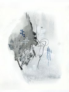 Abstraktes Flüssiges Grau Blau