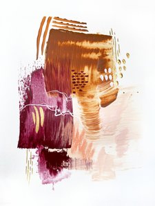 Goldene abstrakte Striche