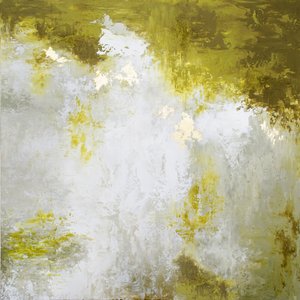 Nebeliges Grün-Gold