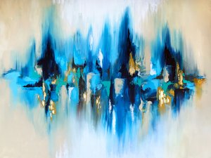 Lebhafte Blaue Reflexion