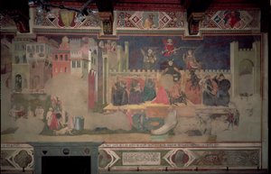 Allegorie der schlechten Regierung, 1388-40 von Ambrogio Lorenzetti