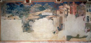 Allegorie der schlechten Regierung (Detail) von Ambrogio Lorenzetti