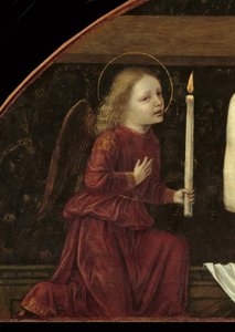 Christus in Pietà, umgeben von zwei Engeln (Detail)