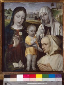 Madonna mit Kind, der heiligen Katharina von Siena und einem Kartäusermönch