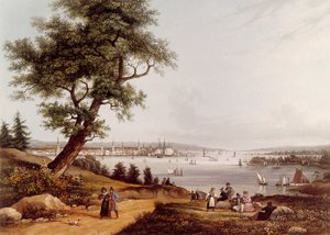 Ansicht der Stadt New York im Jahr 1840