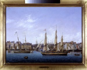 Der Hafen von Le Havre von Louis Garneray, ca. 1820