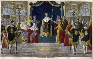 Charles X (1757-1836) wurde am 6. Mai in Reims zum König gekrönt